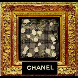 Chanel vintage silk scarf